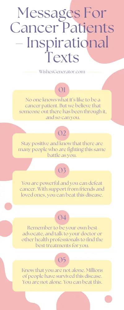 125 Messages For Cancer Patients Inspirational Texts 9901